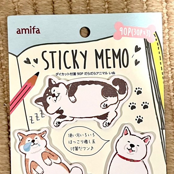 π·οΈ kawaii sleepy dog sticky note set - Picture 6 of 12